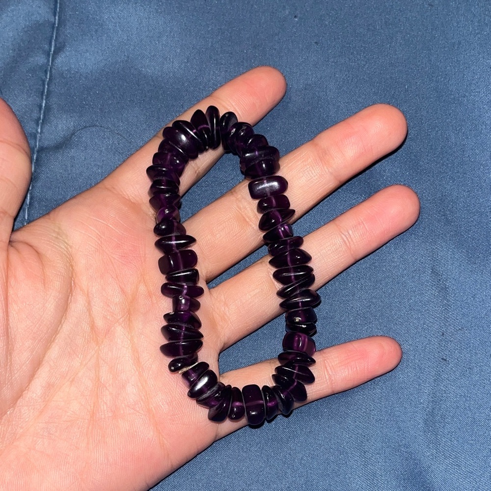Purple Beaded Bracelet